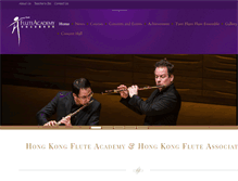 Tablet Screenshot of flute-academy.com